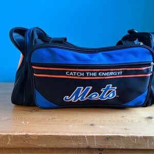 Blue and Black Mets Tote Bag
